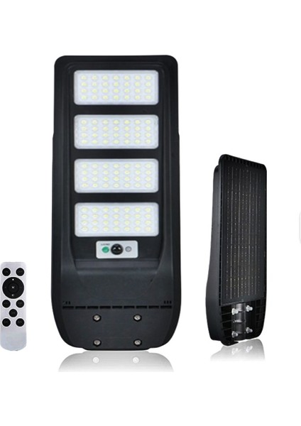 Güneş Enerjili 400W Dış Mekan Bahçe Aydınlat Beyaz LED -Uzaktan Kumandalı Hareket Sensörlü -Hs 3866