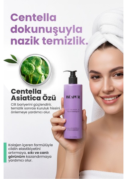 Hassas ve Normal Ciltler İçin Misel Yüz Temizleme Jeli | Makyaj & Kir Kalıntısına Etkili Çözüm 200ml fiyatları