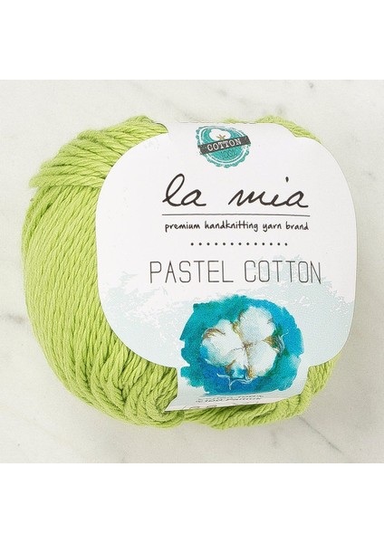 La Mia Pastel Cotton Fıstık Yeşili El Örgü Ipi - L186 - 33960