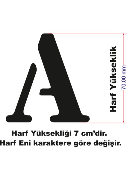 Stencil Harf Boyama Şablonu X061 modelleri