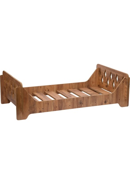 Montessori Çocuk Karyolası 70X140, Ceviz Mdf, Alçak Tasarım Güvenli Yatak fiyatları