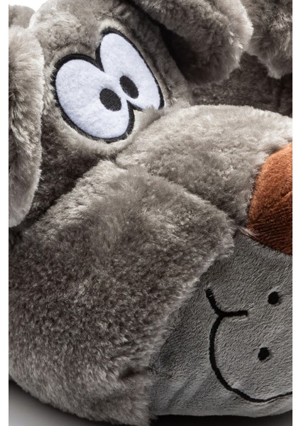 Fibert Erkek Hayvanlı Panduf Gri 41/46