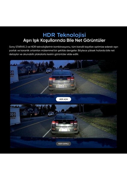 RWE800 A229 Ultra Uyumlu 4K Ultra Hd IP67 Su Geçirmez Dış Arka Kamera modelleri