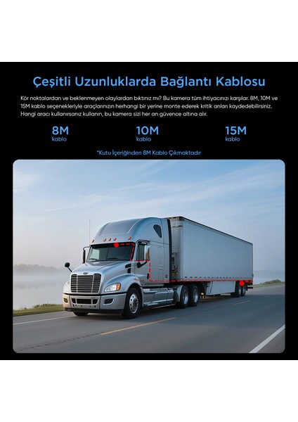 RWE800 A229 Ultra Uyumlu 4K Ultra Hd IP67 Su Geçirmez Dış Arka Kamera indirimleri