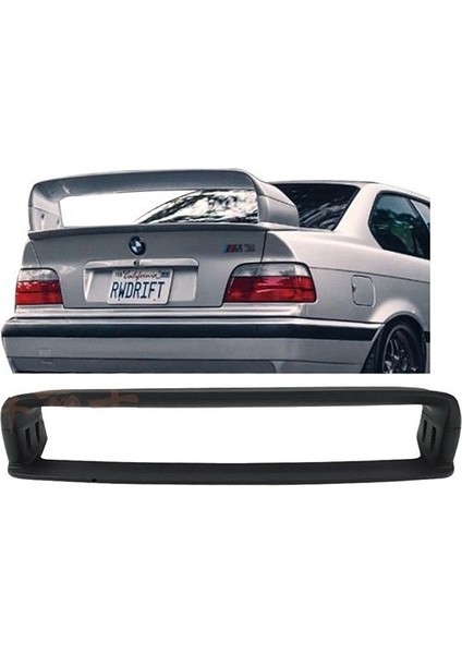 Bmw E36 Uyumlu Plastik 4 Parça Gt Spoiler
