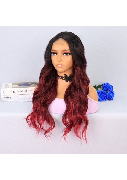 Siyah Kızıl Ombreli Tül Peruk fırsatları