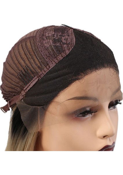 Fiber Sentetik Düz Uzun Tül Peruk / Siyah Balköpüğü Ombreli modelleri