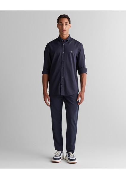 Erkek Lacivert Regular Fit Düğmeli Yaka Gömlek 3825121T.433 modelleri