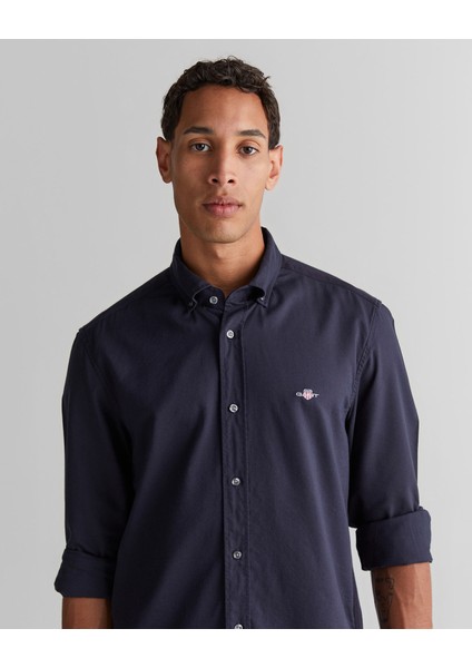 Erkek Lacivert Regular Fit Düğmeli Yaka Gömlek 3825121T.433 fırsatları