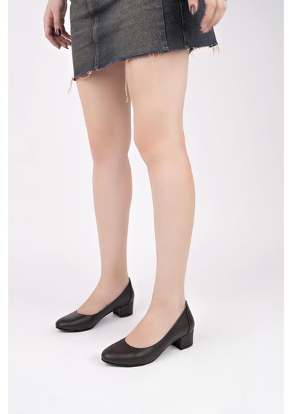 Hakiki Deri Kadın Topuklu Deri Ayakkabı TRC71-0105 fiyatları
