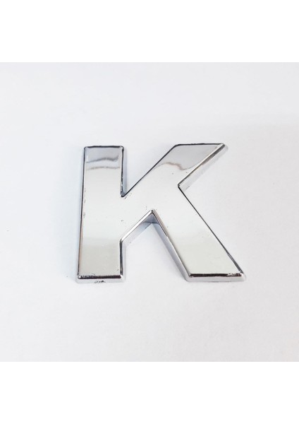 Cemax K Harfi 3,75 cm Krom Yapışkanlı