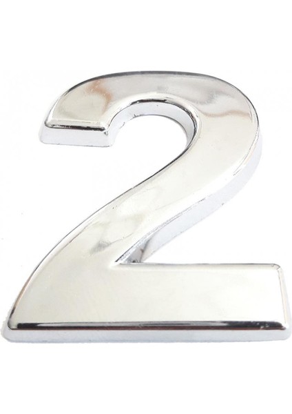 Cemax Krom Yapışkanlı 2 Rakamı 5 cm