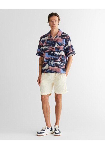 Erkek Lacivert Relaxed Fit Klasik Yaka Desenli Gömlek 3250048.423 modelleri