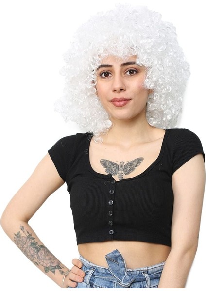 Animasyon Parti ve Palyaço Peruğu / Beyaz fiyatları