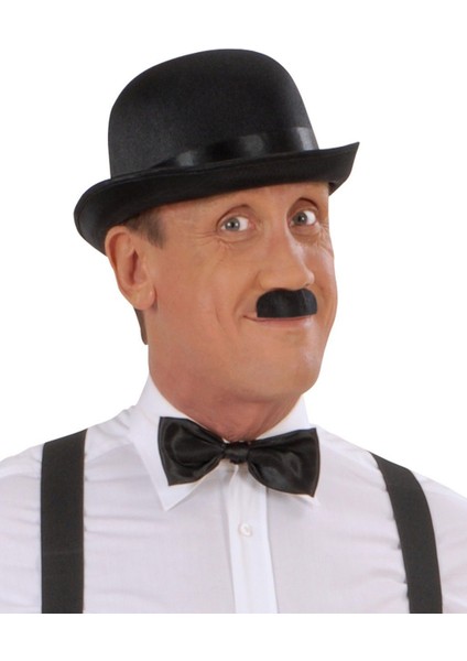 Charlie Chaplin Stil Yetişkin Şapkası – Siyaelon Parti Şapkası