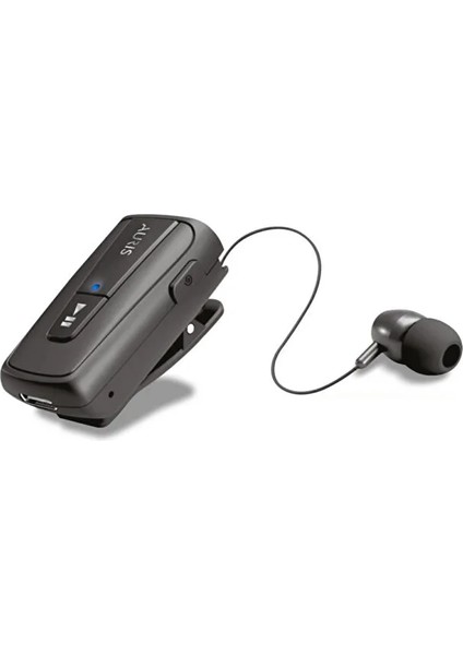 Klipsli Otomatik Geri Sarmalı Titreşimli Yakaya Takılan Makaralı Bluetooth Kulaklık