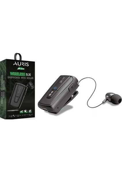 Klipsli Otomatik Geri Sarmalı Titreşimli Yakaya Takılan Makaralı Bluetooth Kulaklık fiyatları