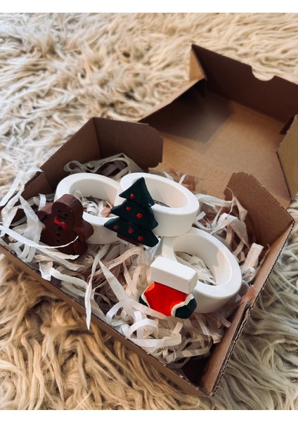 3lü Yılbaşı Yeniyıl Peçete Halkası Peçetelik fiyatları