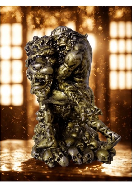 Aslan Figürlü Biblo