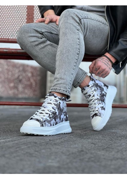 Beyaz Askeri Yarım Bilek Casual Ayakkabı fiyatları