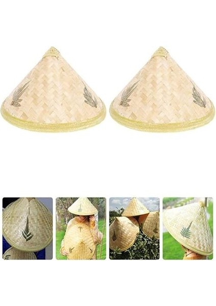 Naturel Renk Cambodia Kamboçyalı Vietnam Şapkası Pvc Hasır indirimleri