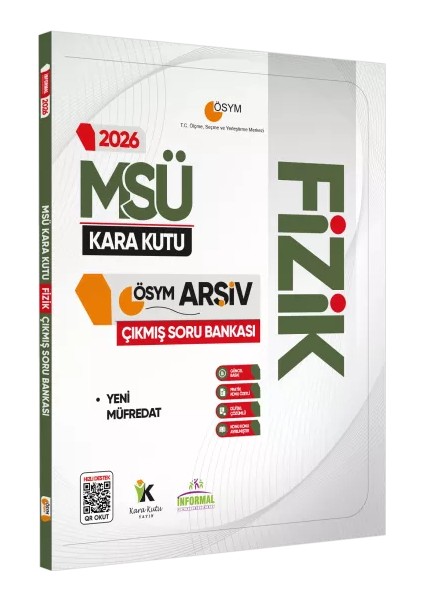 2026 Msü Fizik Kara Kutu Ösym Çıkmış Soru Havuzu Bankası Konu Özetli Dijital Çözümlü