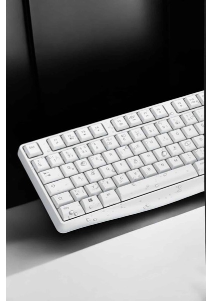 Beyaz Kablosuz Klavye Fare Seti Kablosuz Fare USB Alıcı Pc Uyumlu fırsatları