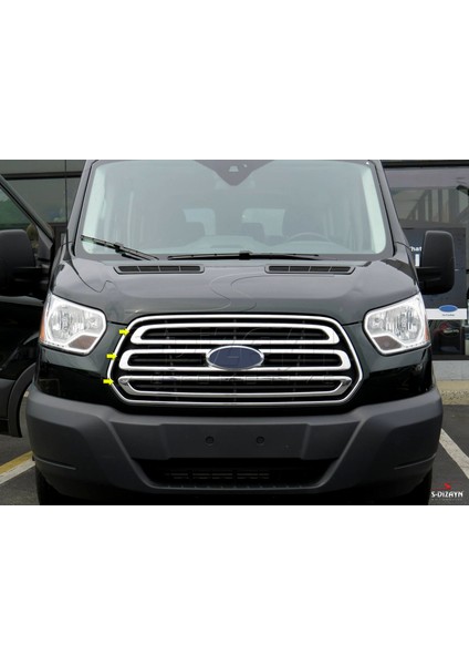 Ford Transit Krom Ön Panjur 3 Parça 2014-2018 modelleri