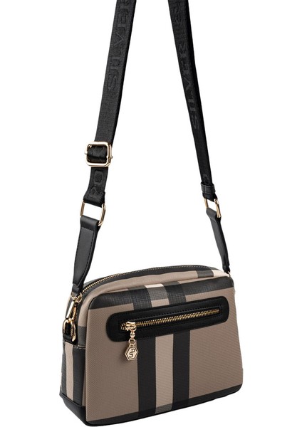 Kadın Çapraz Çanta 1201-48529 Sılver Polo Çapraz Bayan Çantası MK80 Kahve-Mat Siyah fırsatları