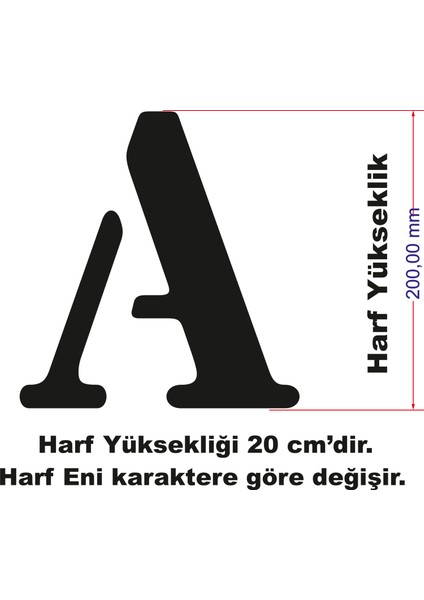 Stencil Harf Boyama Şablonu X064 modelleri