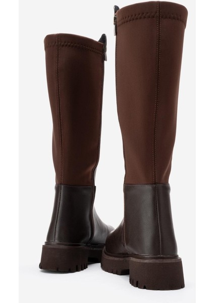Kadın Düz Fermuarlı Streçli Çizme Kahve Cilt fırsatları