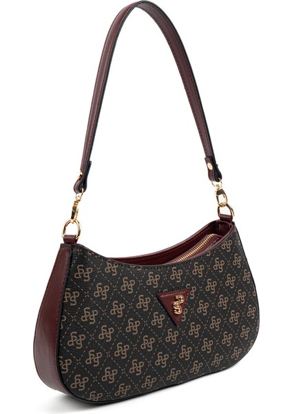 Kadın Çapraz Çanta 1251-48377 Sılver Polo Çapraz Bayan Çantası M178 Kahve Sarı-Mat Bordo fiyatları