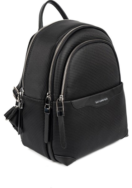 Kadın 1265-48625 Sılver Polo Sırt Çantası M86 Siyah-Mat Siyah fiyatları
