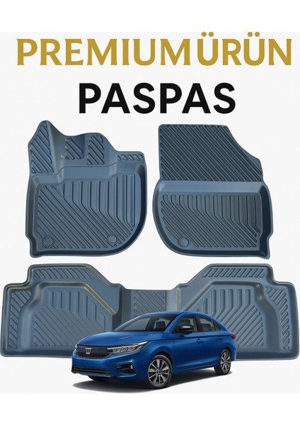 Honda City 2021+ Uyumlu 3D Oto Paspas Premium