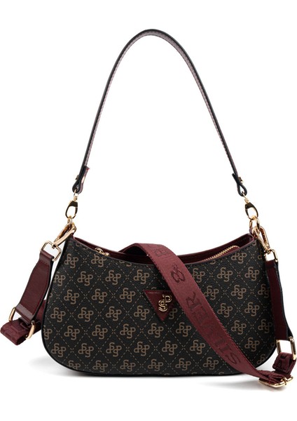 Kadın Çapraz Çanta 1251-48377 Sılver Polo Çapraz Bayan Çantası M178 Kahve Sarı-Mat Bordo indirimleri