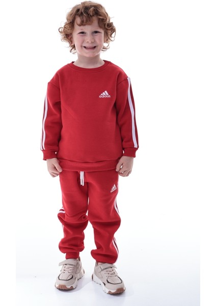 Erkek Çocuk Şeritli Polar Eşofman Takımı – Rahat ve Yumuşak Kumaş modelleri