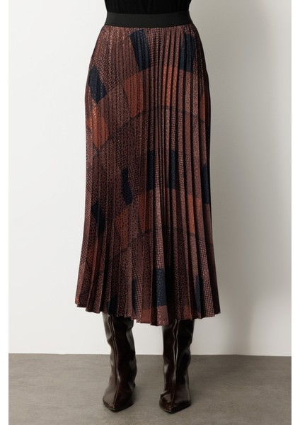 Desenli Piliseli Etek 2045-26K modelleri