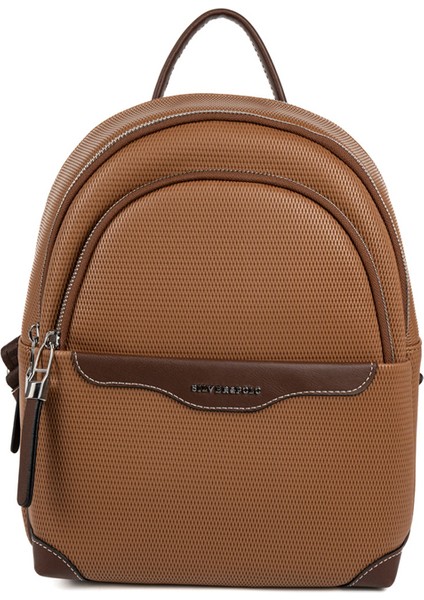 Kadın 1265-48641 Sılver Polo Sırt Çantası M86 Karamel-Mat Kahve