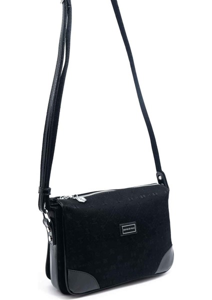 Kadın Çapraz Çanta 784-46060 Sılver Polo Çapraz Bayan Çantası M158 Siyah-Rugan Siyah fiyatları