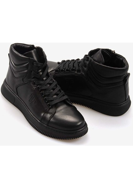 Hakiki Deri Kauçuk Taban Siyah Erkek Günlük Bot 1860 modelleri