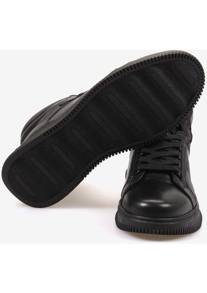 Hakiki Deri Kauçuk Taban Siyah Erkek Günlük Bot 1860 indirimleri