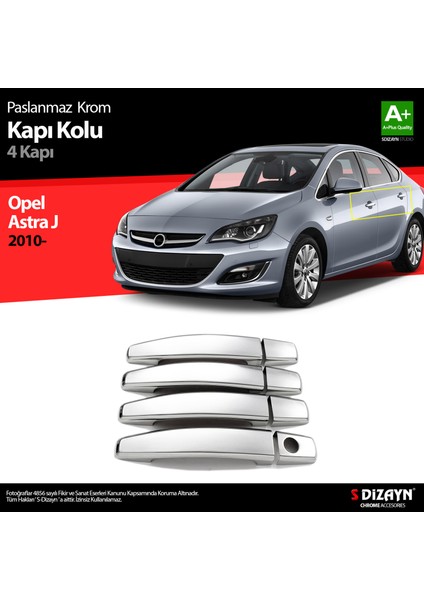 Opel Astra J Krom Kapı Kolu 4 Kapı 2012-2022 A+Kalite indirimleri