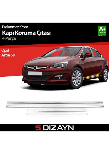 Opel Astra H SD Kapı Koruma Çıtası Krom 2008-2013 modelleri