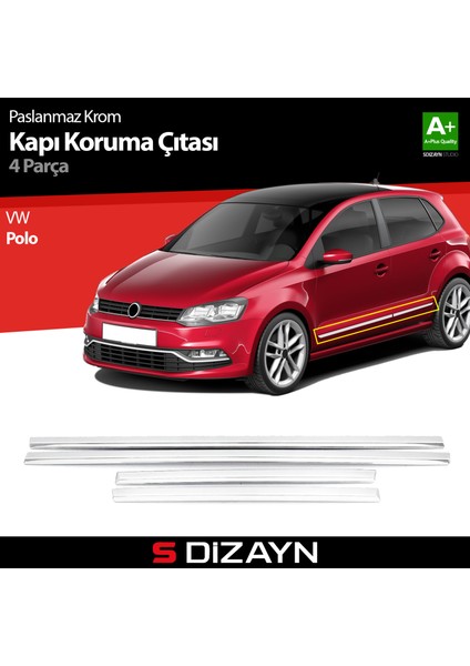 VW Polo 6R Kapı Koruma Çıtası Krom 2009-2017 modelleri
