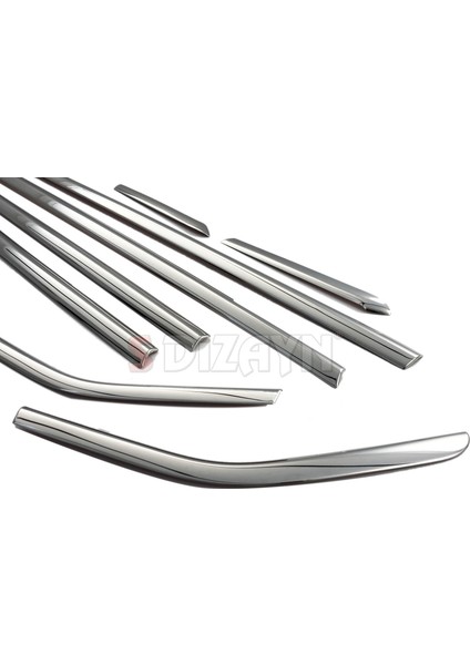 Ford Focus 3 HB Krom Cam Çıtası 8 Prç 2011-2018 modelleri