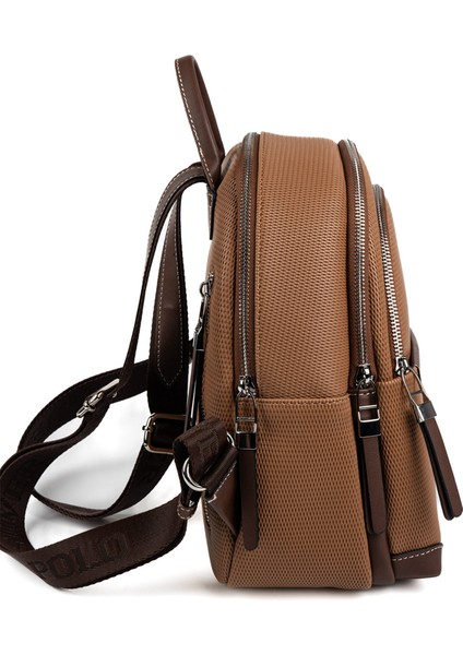 Kadın 1265-48641 Sılver Polo Sırt Çantası M86 Karamel-Mat Kahve modelleri