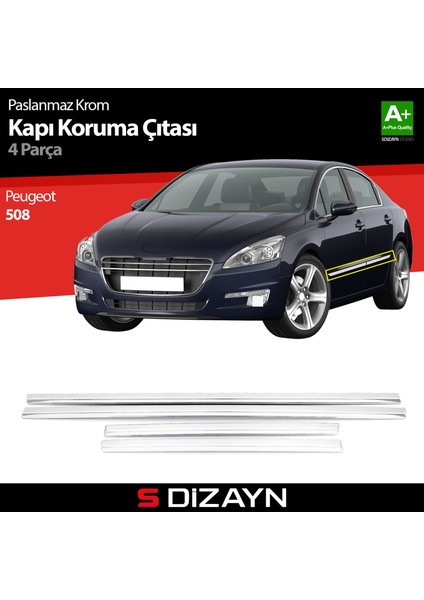 Peugeot 508 Kapı Koruma Çıtası Krom 2011-2017 modelleri