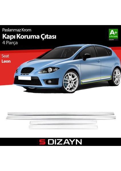 Seat Leon Kapı Koruma Çıtası Krom 2006-2012 fırsatları