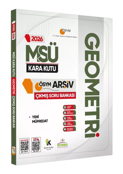 2026 Msü Geometrinin Kara Kutusu Ösym Çıkmış Soru Havuzu Bankası Konu Özetli Çözümlü