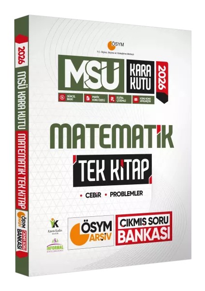 2026 Msü Kara Kutu Matematik Tek Kitap Ösym Arşiv Çıkmış Soru Bankası Konu Özetli Dijital Çözümlü